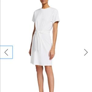 Vince Short Sleeve Dress with Tie Waist